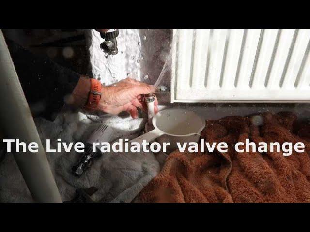 Changing a thermostatic radiator valve without draining down.