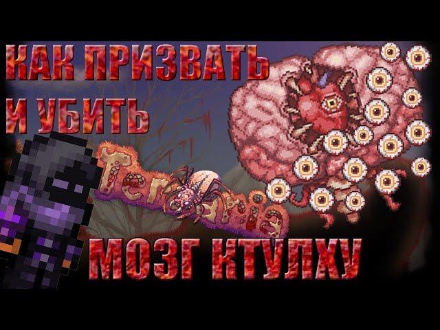 [Terraria Гайд] КАК ПРИЗВАТЬ И УБИТЬ МОЗГ КТУЛХУ (Brain of Cthulhu)