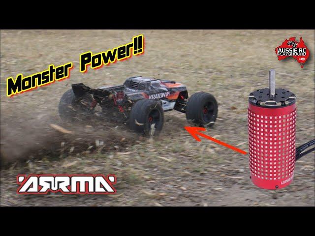 Absolute MONSTER!! ARRMA Kraton 8S with Leopard 58113 1050kv Motor and Max5 ESC