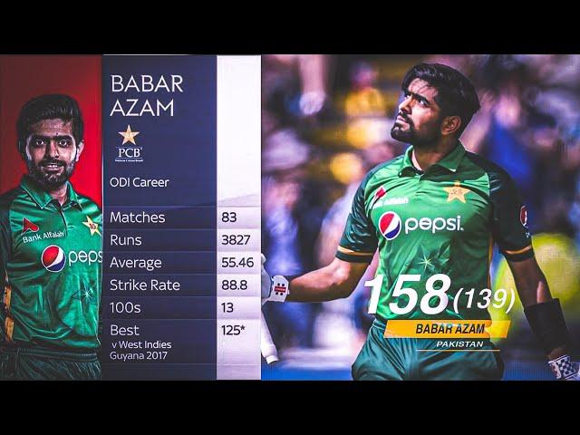 Babar Azam 158 vs ENGLAND |  full innings Highlights "Fox Version"