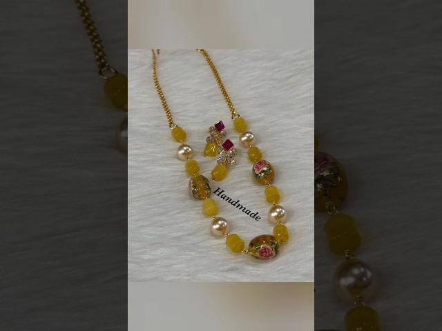 Beautiful Swaroski pearls Premium beads & Coral jewellery in New designs️️#new #fashion #trending