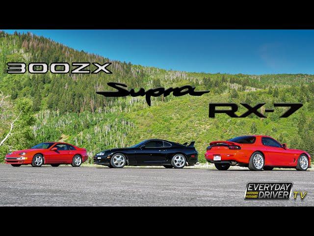 300zx vs Supra vs RX7 - 90s Legends Compared | Everyday Driver TV Season 9