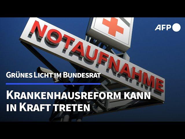 Krankenhausreform kann in Kraft treten | AFP