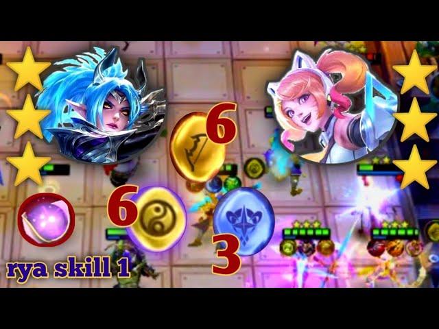 RYA SKILL 1 | KARINA FT WAN WENG 3 STAR - MAGIC CHESS MOBILE LEGENDS