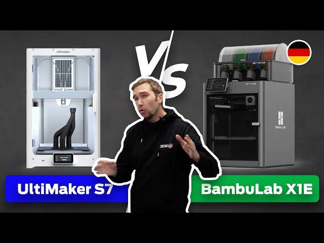 UltiMaker S7 vs. Bambu Lab X1E - Kann der X1E da wirklich mithalten? - Deutsch OKM3D