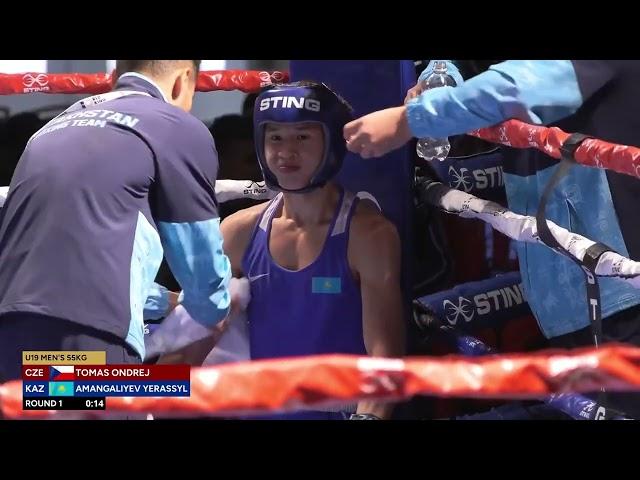 Yerassyl Amangaliyev (KAZ) vs. Tomas Ondrej (CZE) World Boxing U19 Championships 2024 (55kg)