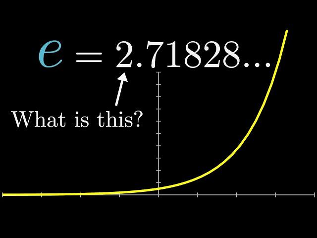 What's so special about Euler's number e? | Chapter 5, Essence of calculus