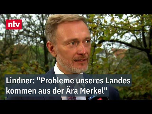 "Probleme unseres Landes kommen aus der Ära Merkel" - Lindner weist Vorwürfe zurück  | ntv