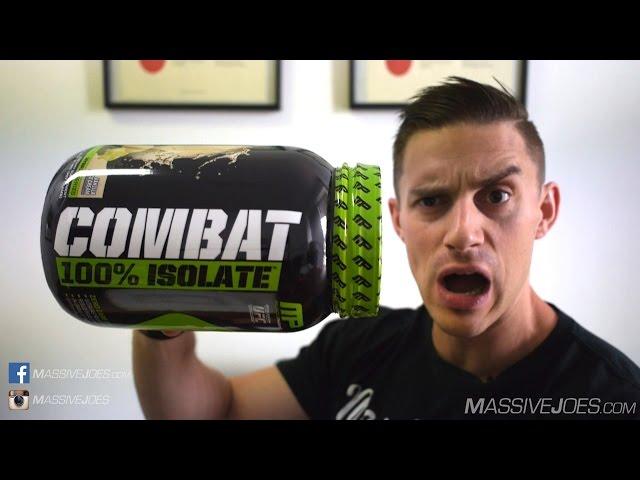 MusclePharm Combat 100% Isolate Protein Powder Supplement Review - MassiveJoes.com Raw Review