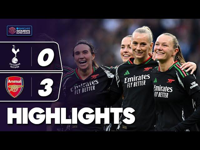 Gunners Win North London Derby! | Tottenham Hotspur v Arsenal Highlights | Barclays WSL 2024-25