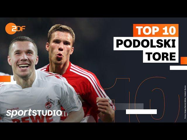 Top 10 Bundesliga-Tore von Lukas Podolski | sportstudio