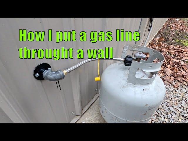 How I put a gas line throught a wall