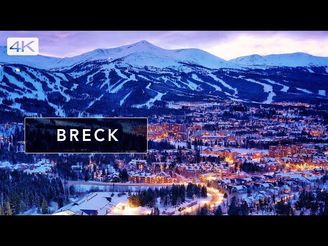 Breckenridge Colorado - A cinematic walk through the famous ski town, winter wonderland 4K