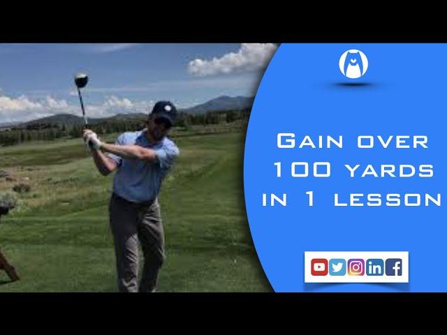 Gain OVER 100 YARDS on your drive in your FIRST golf Lesson