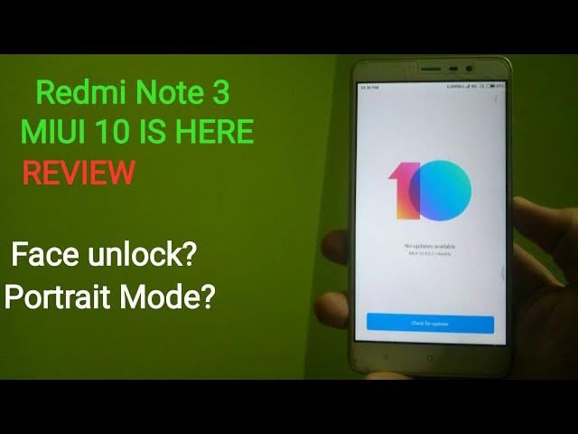 Miui 10 GLOBAL BETA 8.8.2 on Redmi Note 3 Review (wow!!)