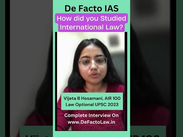 How to Study International Law for UPSC Law Optional: Tips and Strategies #upsc #lawstudies