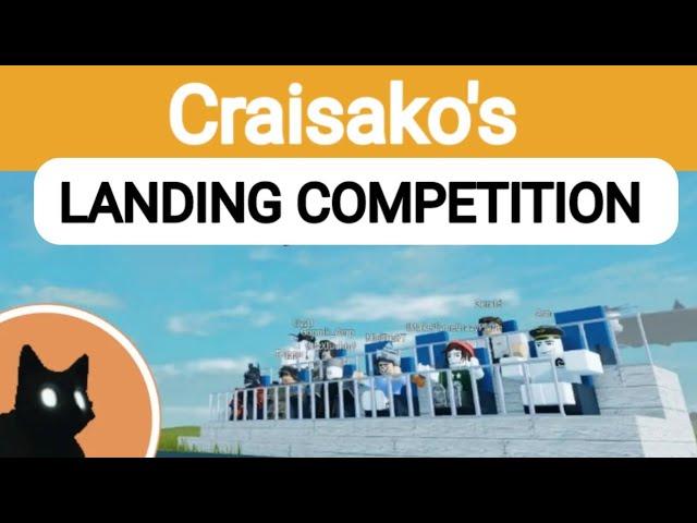 Craisako's landing competition (First edition) |  Roblox plane crazy event