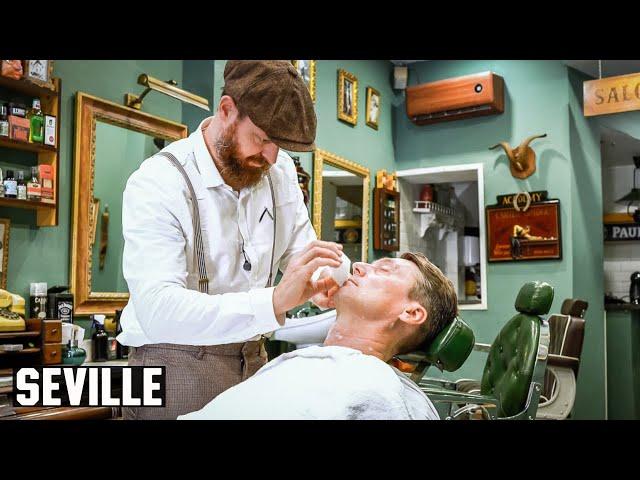 Super Smooth Shave, Threading & Nose Waxing With The Brazilian Barber of Seville!