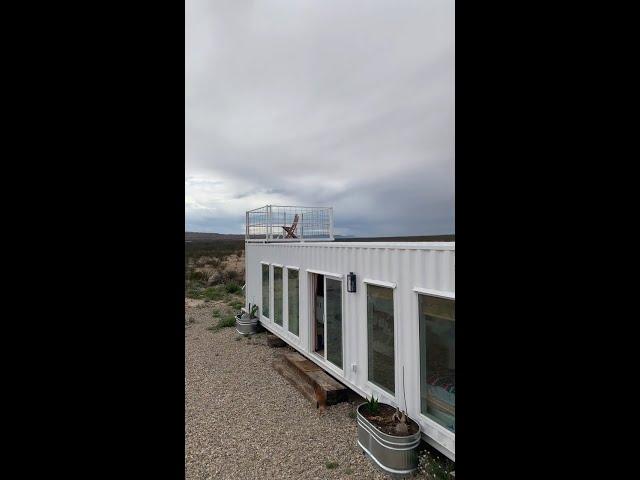 Terlingua Texas Glow House Off-Grid Container Home