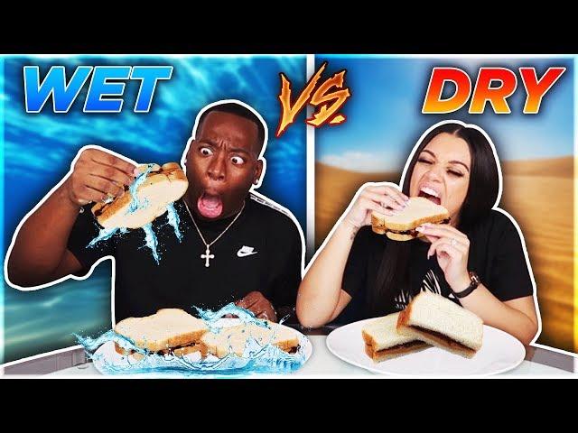 WET VS DRY FOOD CHALLENGE