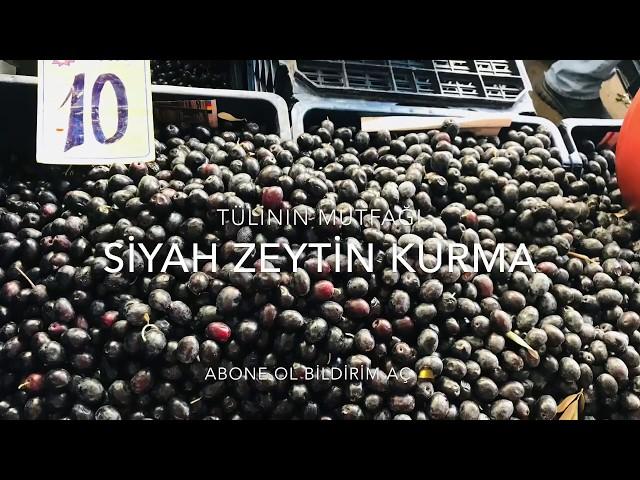 Siyah zeytin nasıl kurulur/ Siyah zeytin nasıl tadlandırılır/ Siyah zeytin/ Tülinin Mutfağı