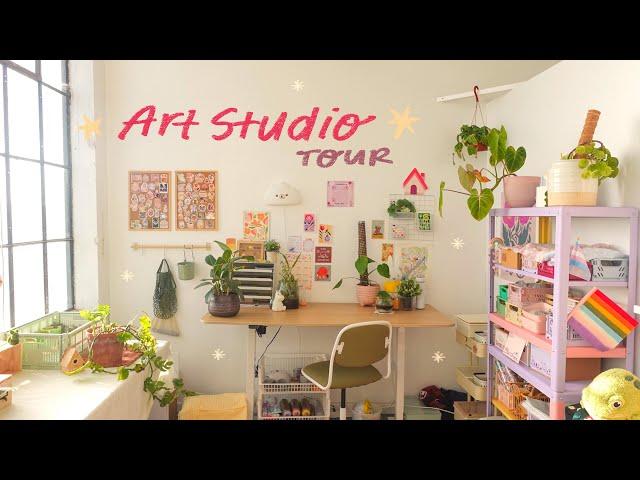 Art Studio Tour  How I Organize Inventory + Supplies!