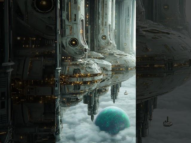 Sci-fi Scape in the AI parallel universe #aiart #scifiart #spacestation #scifiartwork #scifi
