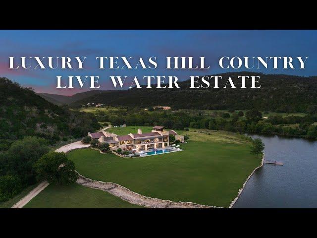 Sprawling Texas Hill Country Live Water Ranch with Luxury Estate