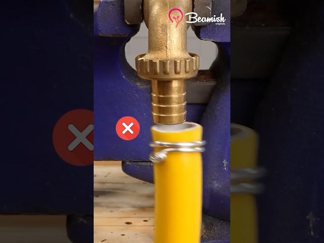 Wire hose clamp trick #wire #fix #easy #hacks