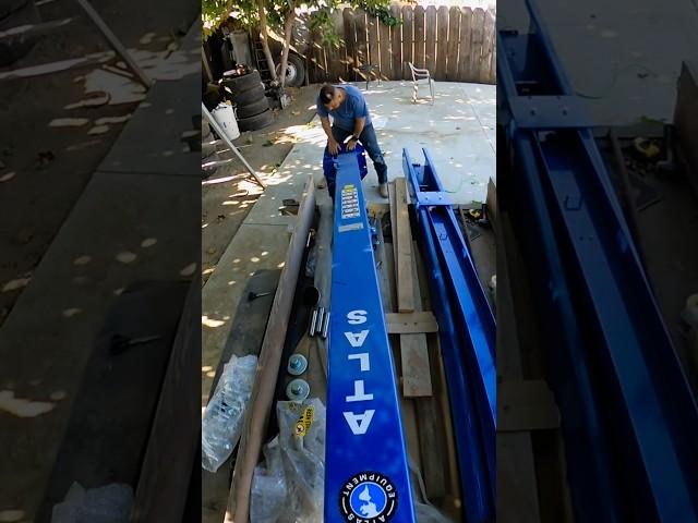 How I set up my car lift at home. #diy #mobile #mechanic #howto #diy #install #car #truck #career