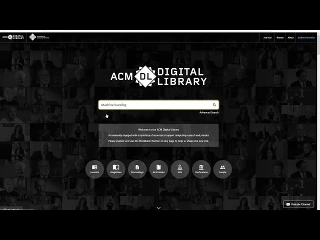 The New ACM Digital Library: User and Administrator Training