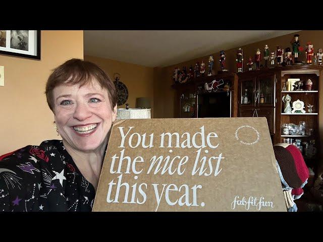 ASMR - Fab Fit Fun blind unboxing winter box - let’s see what the items are! Tapping and box sounds