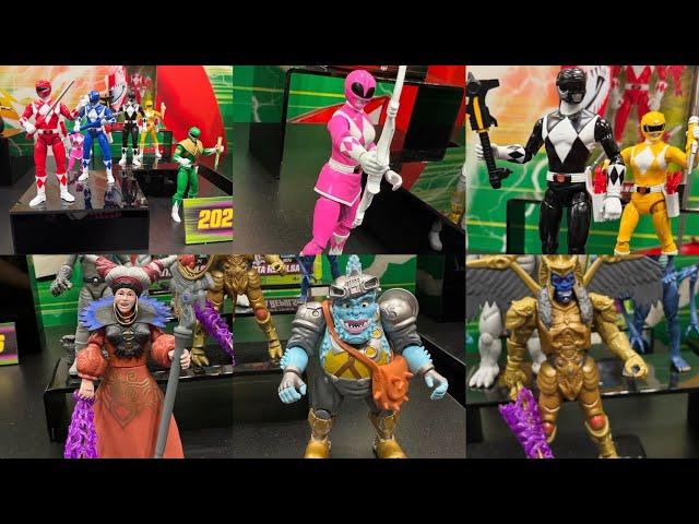 New Power Rangers action figures by Playmates on display toy fair