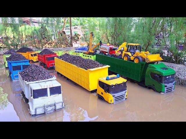 Mobil Truk Tronton Rc Panjang Bongkar Truk Pasir, Truk Molen, Crane, Kereta, Pesawat, Truk Pemadam