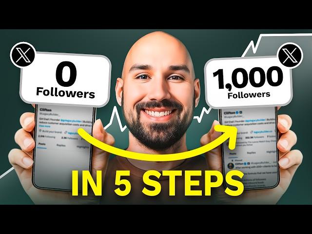 How to Get Your First 1,000 Twitter (X) Followers (5 STEPS)