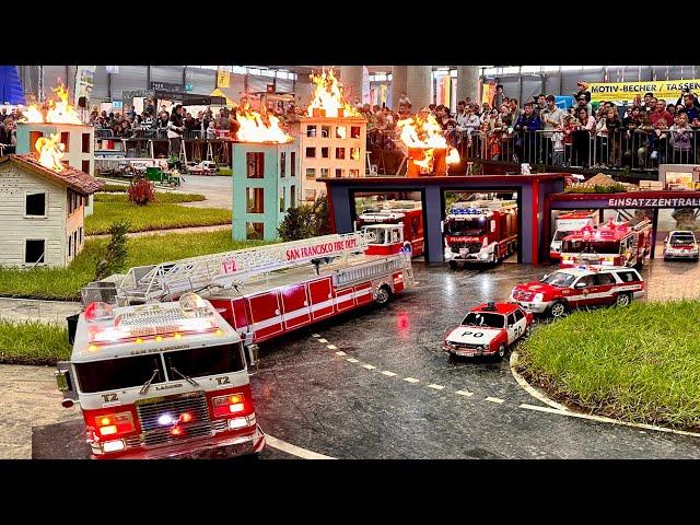 RC Feuerwehrauto im Einsatz,  FIRE TRUCK IN ACTION