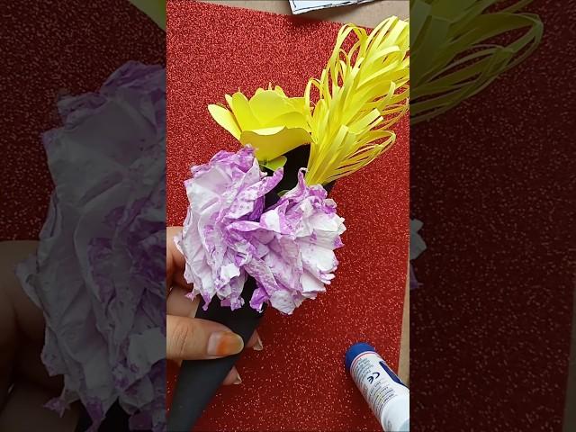 Easy Paper bouquet how to make bouquet #diy #diycrafts #papercrafts #boutique #shortsfeed #shorts