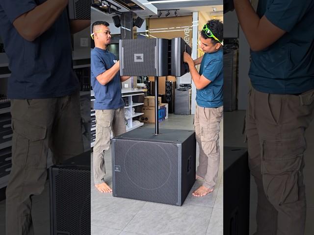 Pro Sound Setup JBL VRX932LAP with SRX918S Subwoofer #usa #jbl #soundsystem #shorts