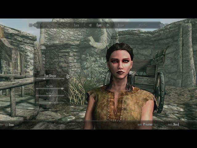 SKYRIM Female Nord Character Creation -SETTINGS BELOW -No mods