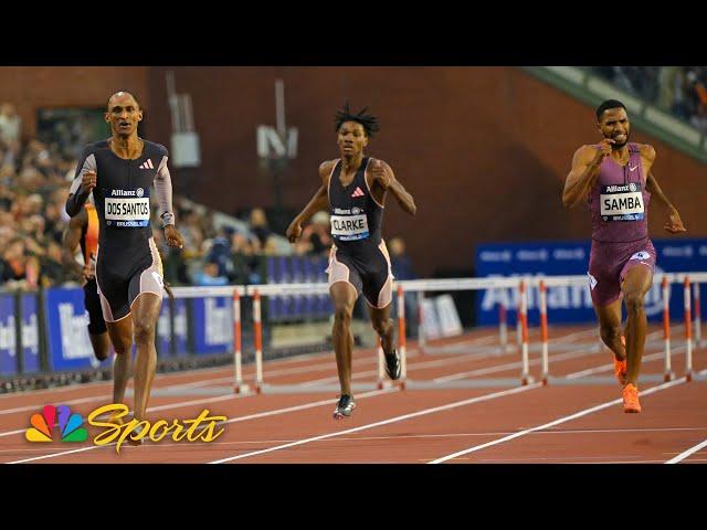 Brazil's Alison Dos Santos cruises to 400m hurdles victory at Diamond League Brussels | NBC Sports