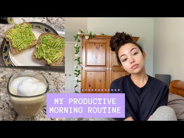 MY PRODUCTIVE MORNING ROUTINE | healthy habits | tips | morning skincare