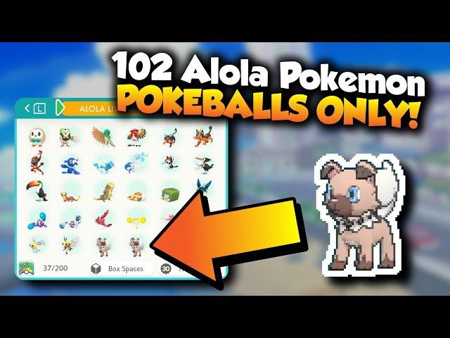 How I got a FULL GEN 7 LIVING DEX using POKEBALLS ONLY!