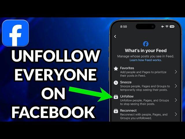 How To Unfollow Everyone On Facebook At Once