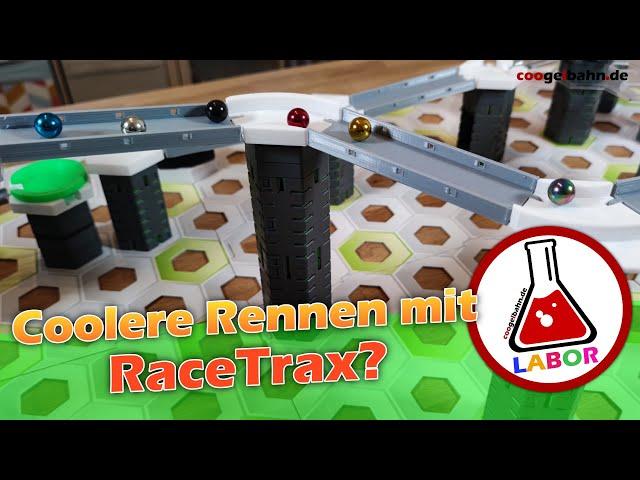 Coolere Kugelrennen mit RaceTrax? ️ Neue Streckenteile im coogelbahn-Labor