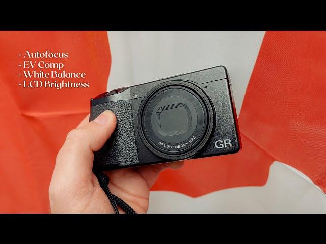 My New Settings for the RICOH GRIII