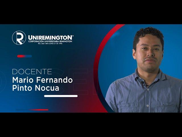 Presentación docente Mario Fernando Pinto Nocua