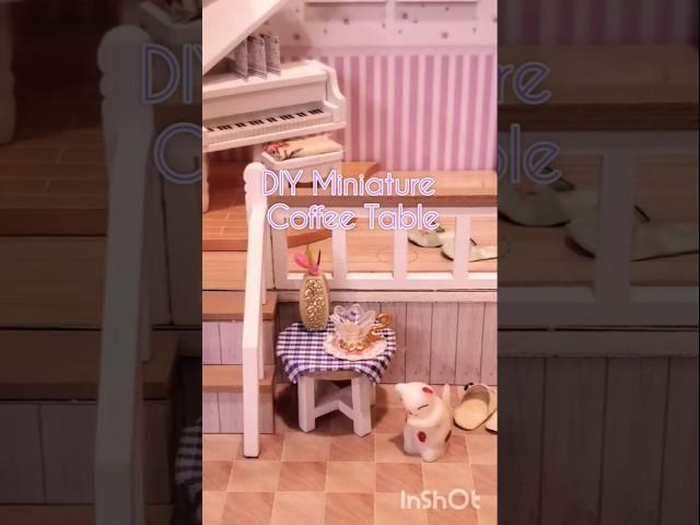 ️️DIY Miniature Coffee Table #miniature #diyminiature #diy #cute #craft #cutediy #miniaturecrafts