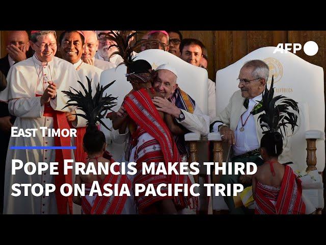 Pope Francis reaches halfway mark of his historic Asia Pacific trip | AFP