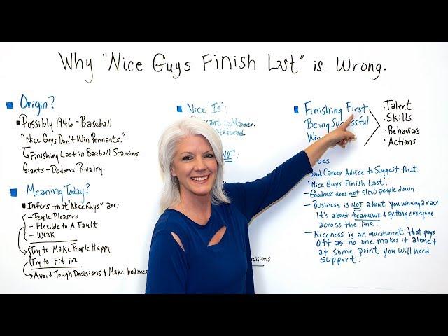 Why "Nice Guys Finish" Last is Wrong - Project Management Training