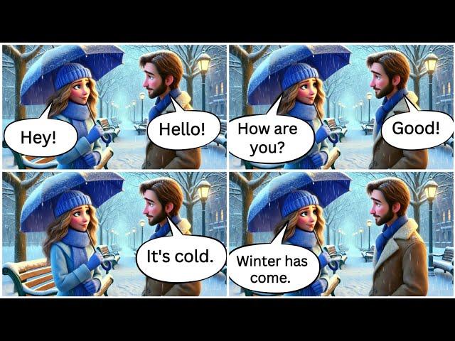 START Speaking English Winter Vocabulary in Conversation/ English Speaking Practice